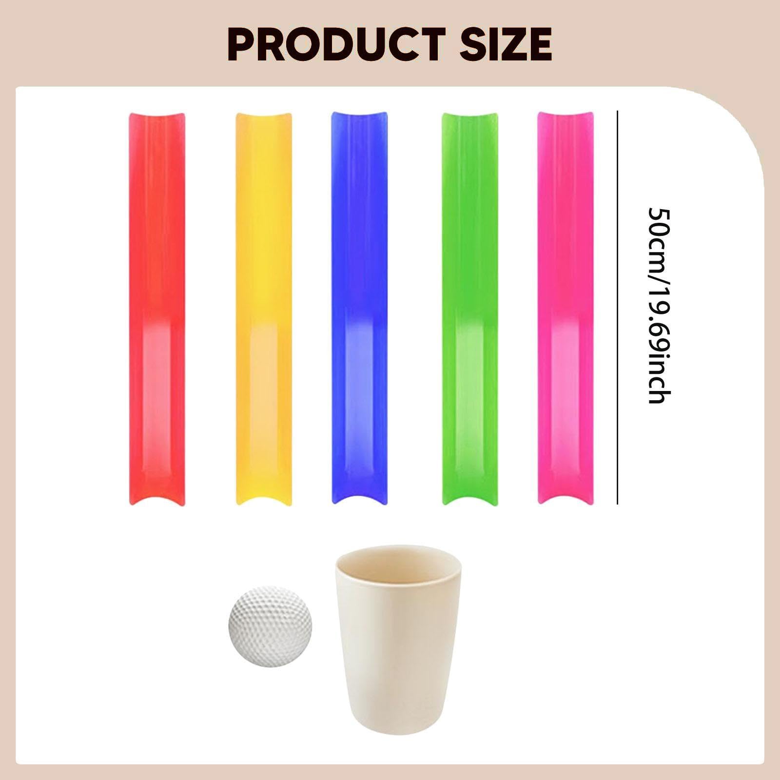 F Fityle Pipeline-Teamspiel, tragbar mit Ball, Becher und Aufbewahrungstasche für die Kommunikation im Innen- und Außenbereich, 50cm