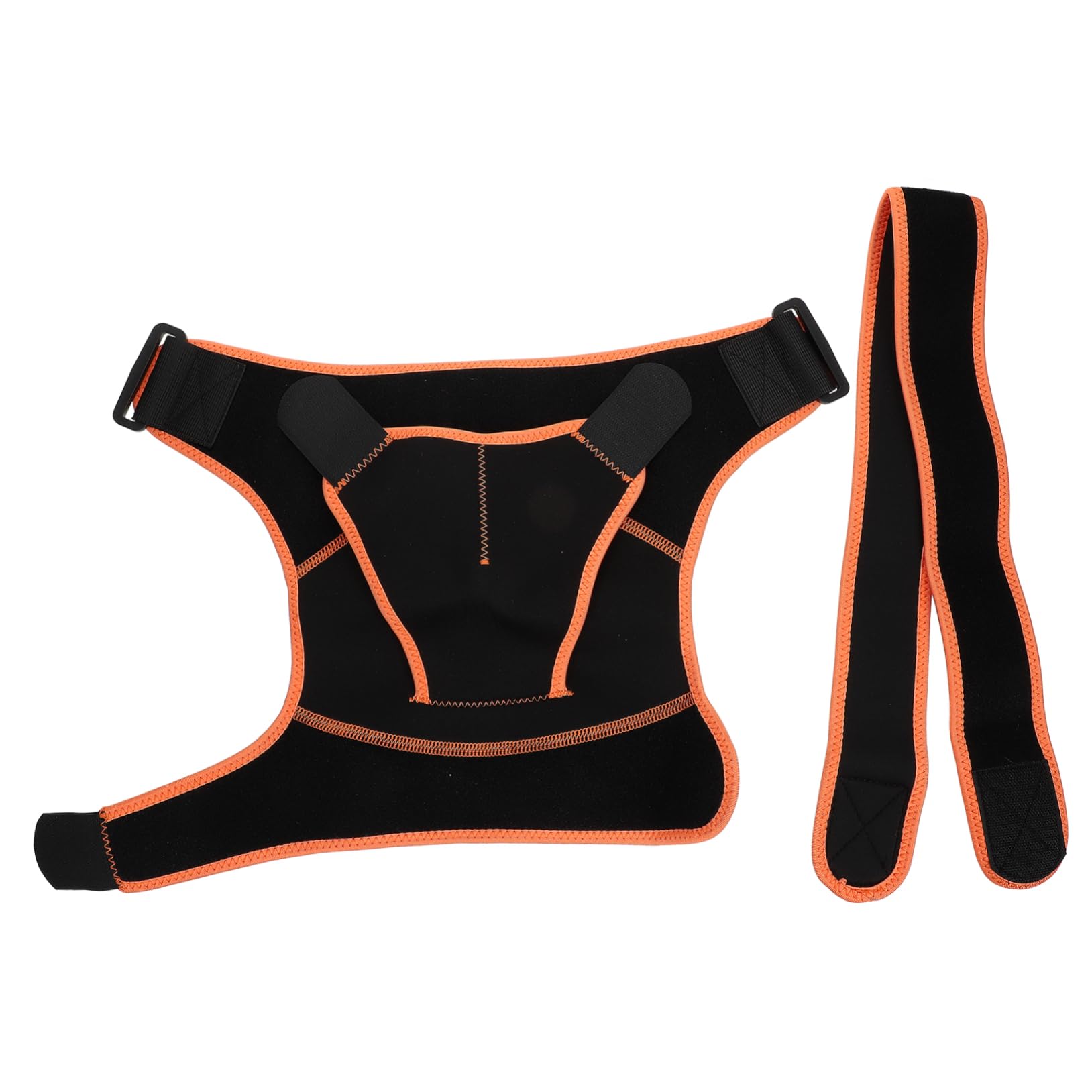 SAFIGLE Adjustable Shoulder Support Strap Compression Brace for Shoulder Stability and Relief for Sports and Black