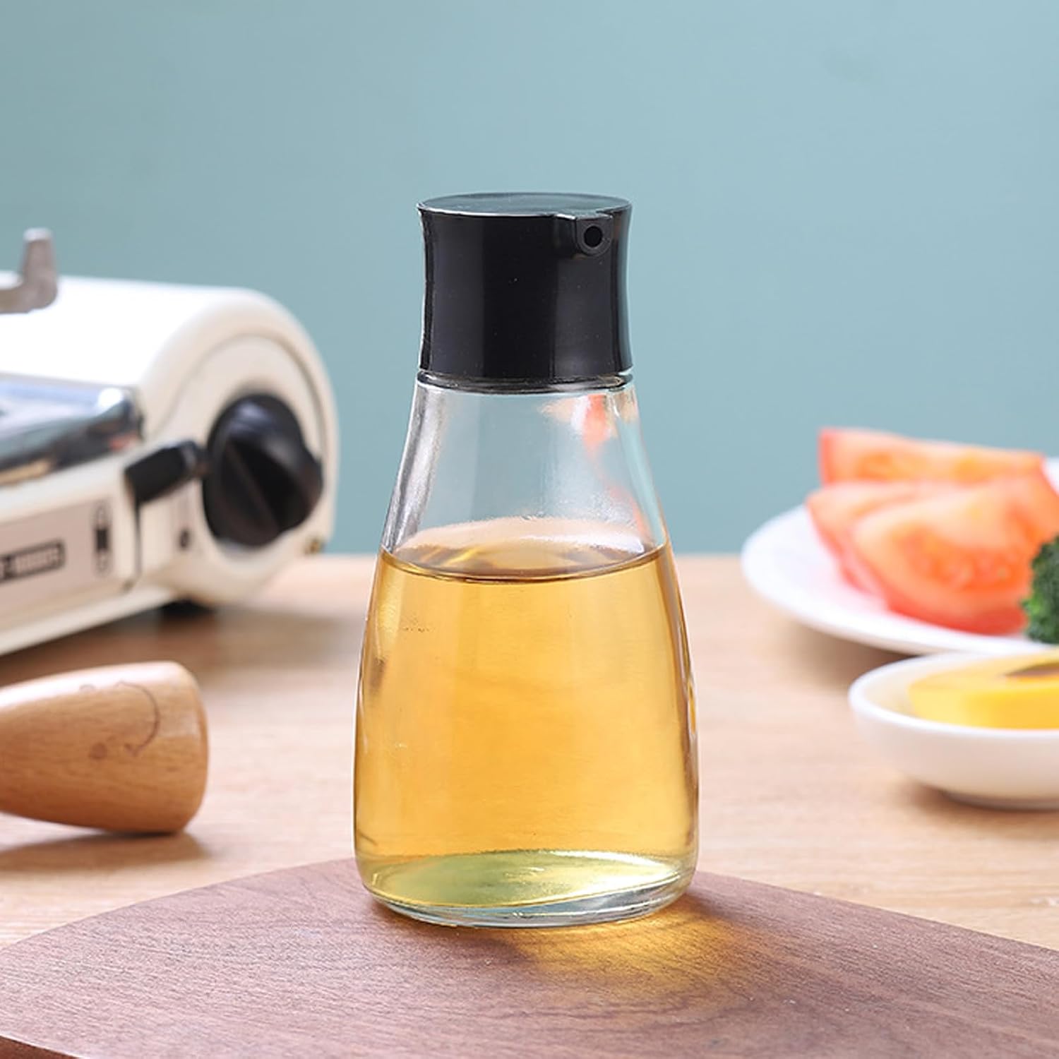 Glass Sauce Bottles 18 Pcs Soy Vinegar Cruet Lid 5oz Dispenser