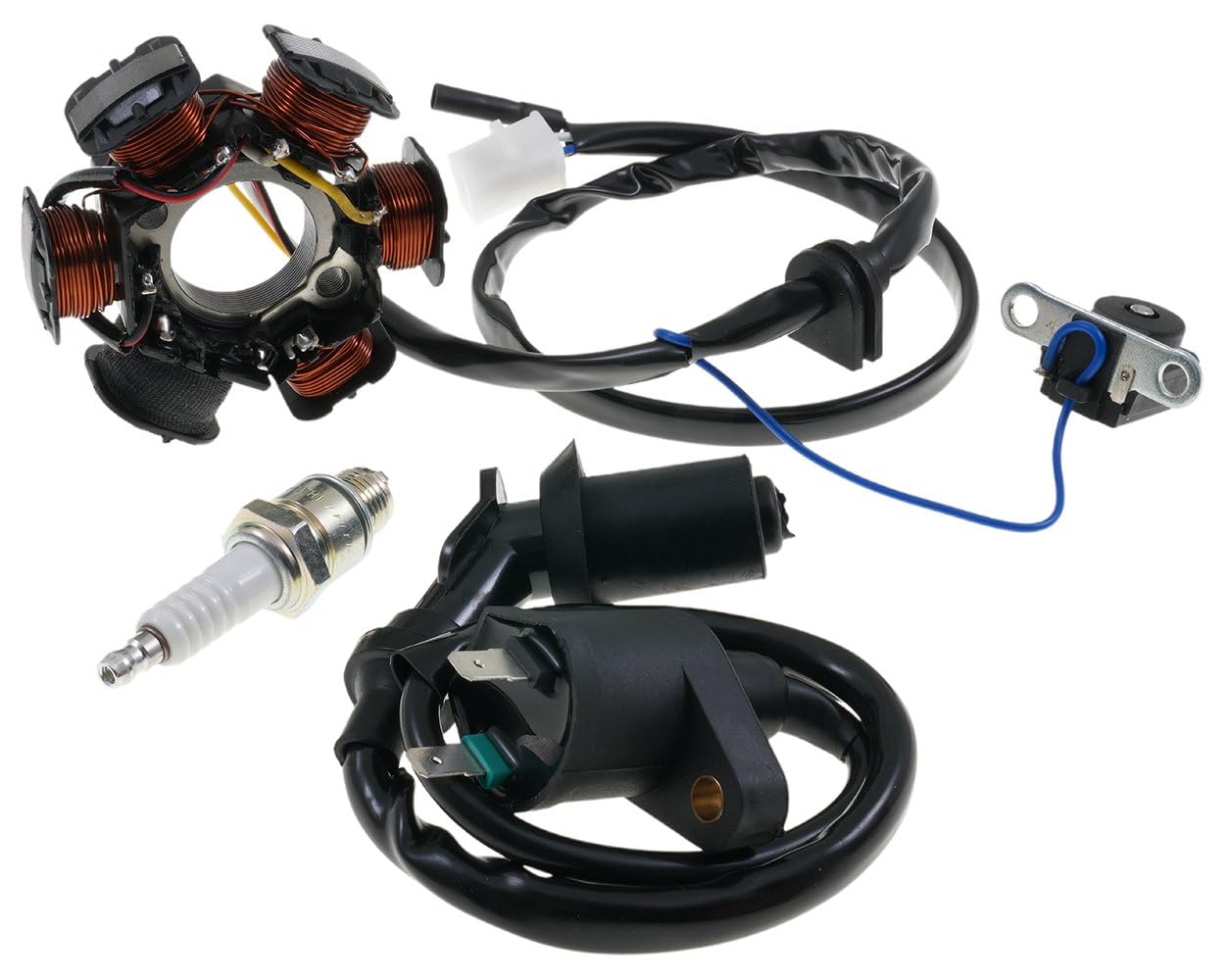 Lichtmaschine/Zündspule/Zündkerze kompatibel mit Peugeot Speedfight 1 2