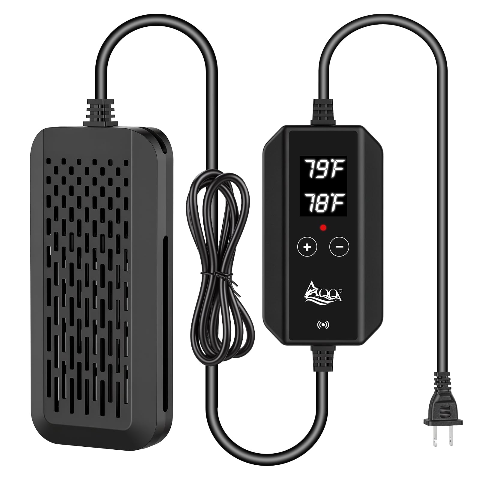AQQA Aquarium Heater, 200W Submersible Fish Tank Heater for 20-40 Gallon