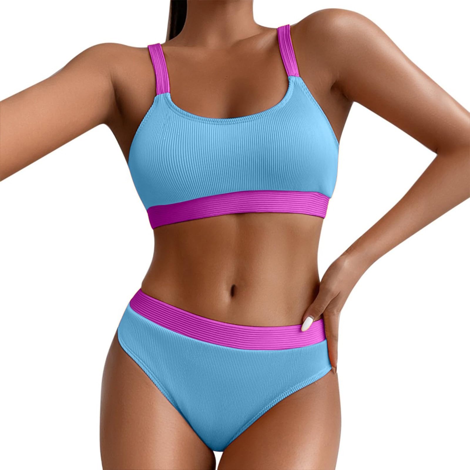 Générique 2024 AI - Mujeres de Cintura Alta Bikini Push Up Bikinis Imprimir Traje de Baño Mujer Trajes de Baño Traje Menstrual Piscina