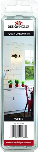 Miniatura 2 de Kit de reparación de retoque de pintura de gabinete para tocador de cocina o baño, blanco - Design House, 921387-WH