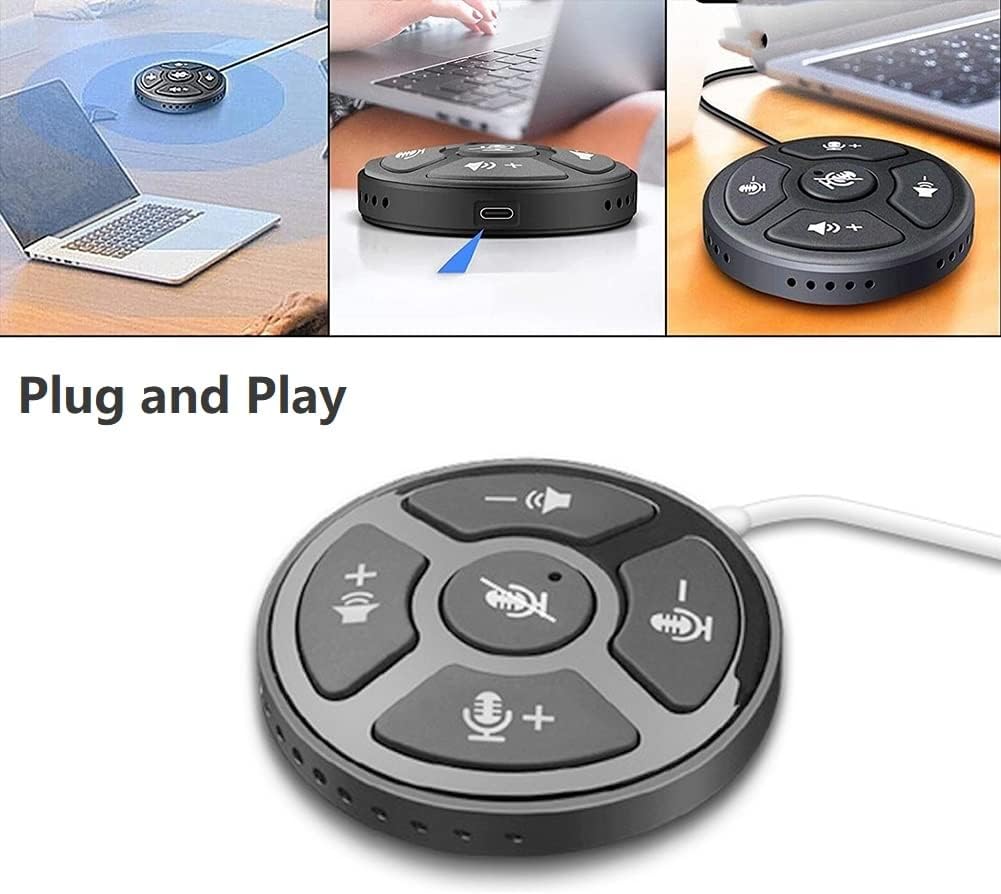 eppfun SK001 Speakerphone connected to a laptop