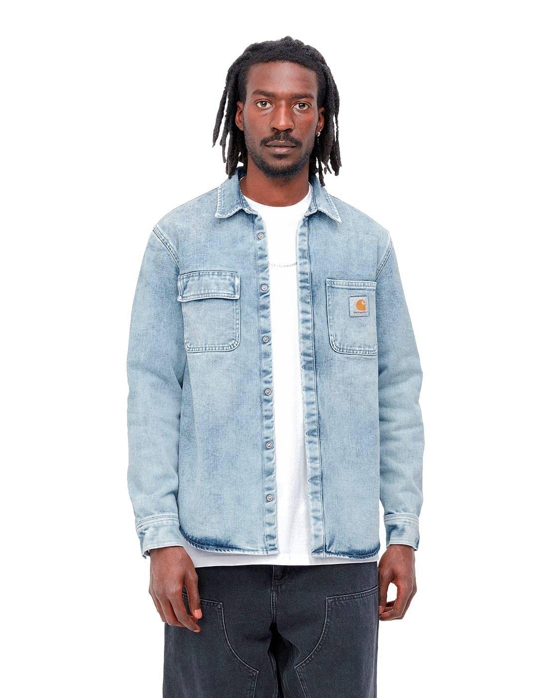 Carhartt Salinac Shirt Jac Blue S : Amazon.de: Fashion