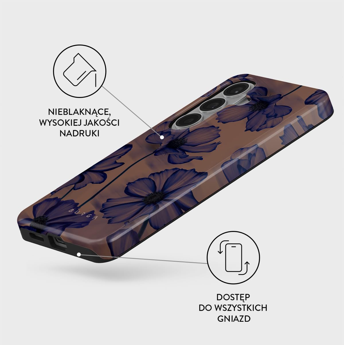 BURGA Etui na Galaxy S26 – Dwuwarstwowa Hybrydowa Obudowa z Amortyzującym TPU, Odporna na Zarysowania, Podniesiona Ramka dla Ochrony Ekranu, Kompatybilne z MagSafe do Codziennego Użytku