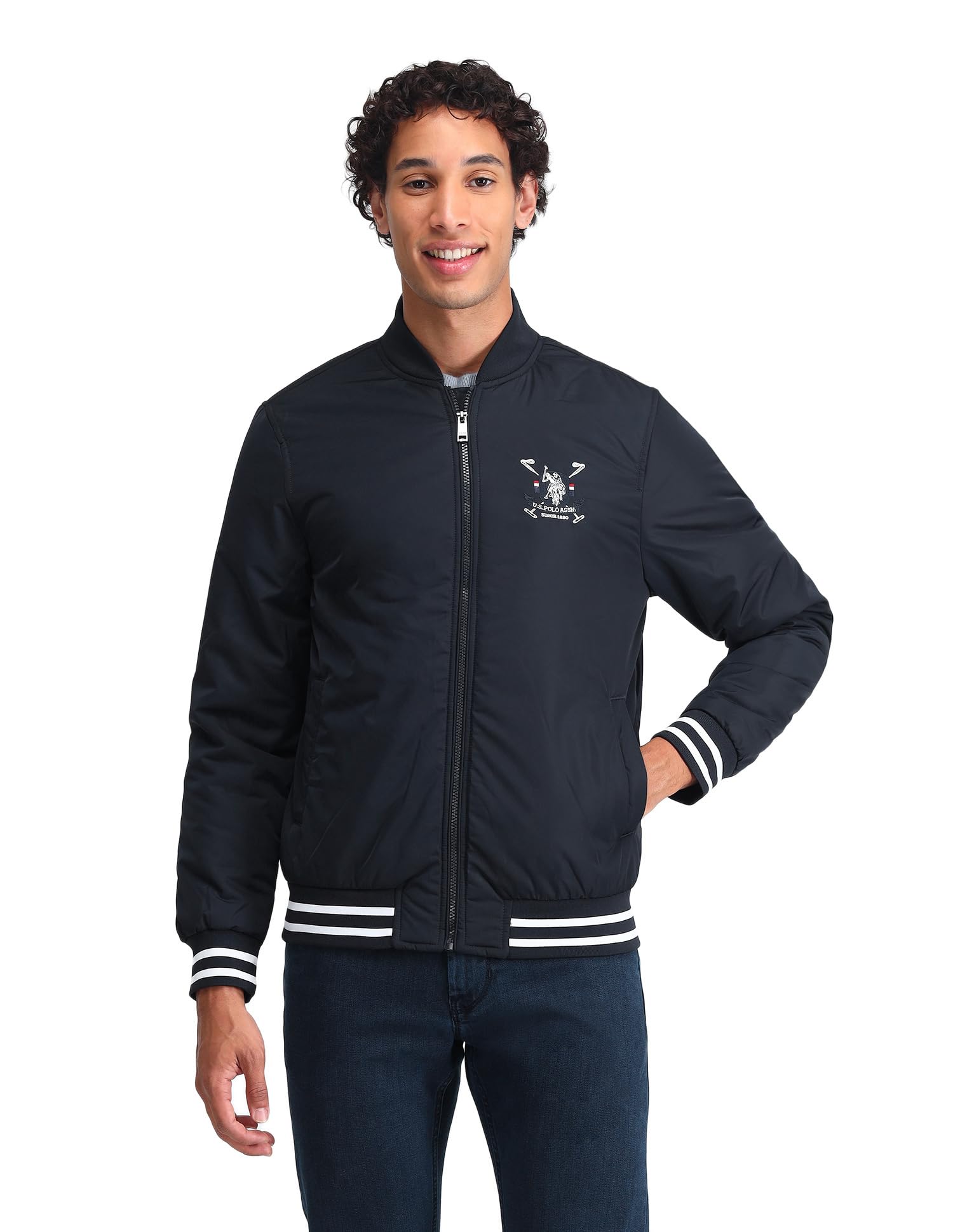 u.s. polo assn. Mens Blue Long Sleeve Polyester Classic Jacket-picture-14