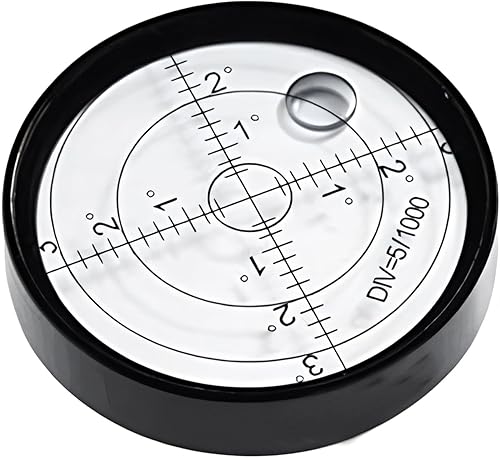 Driak 2.362 in2.36 "Nivel Bullseye Caja de Aluminio Redonda Nivel de Burbuja de Precisión Redonda Bullseye Nivel de Burbuja Nivel de Burbuja