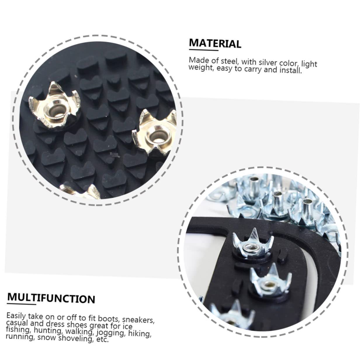 30 Pcs Ramponi Chiodi Ramponi Picchi Arrampicata Antiscivolo Punta Scarpe Invernali Punte Nevaio Scarpa Chiodo Chiodo Della Scarpa A Spillo Antiscivolo Scarpa Peg Acciaio Scarpe