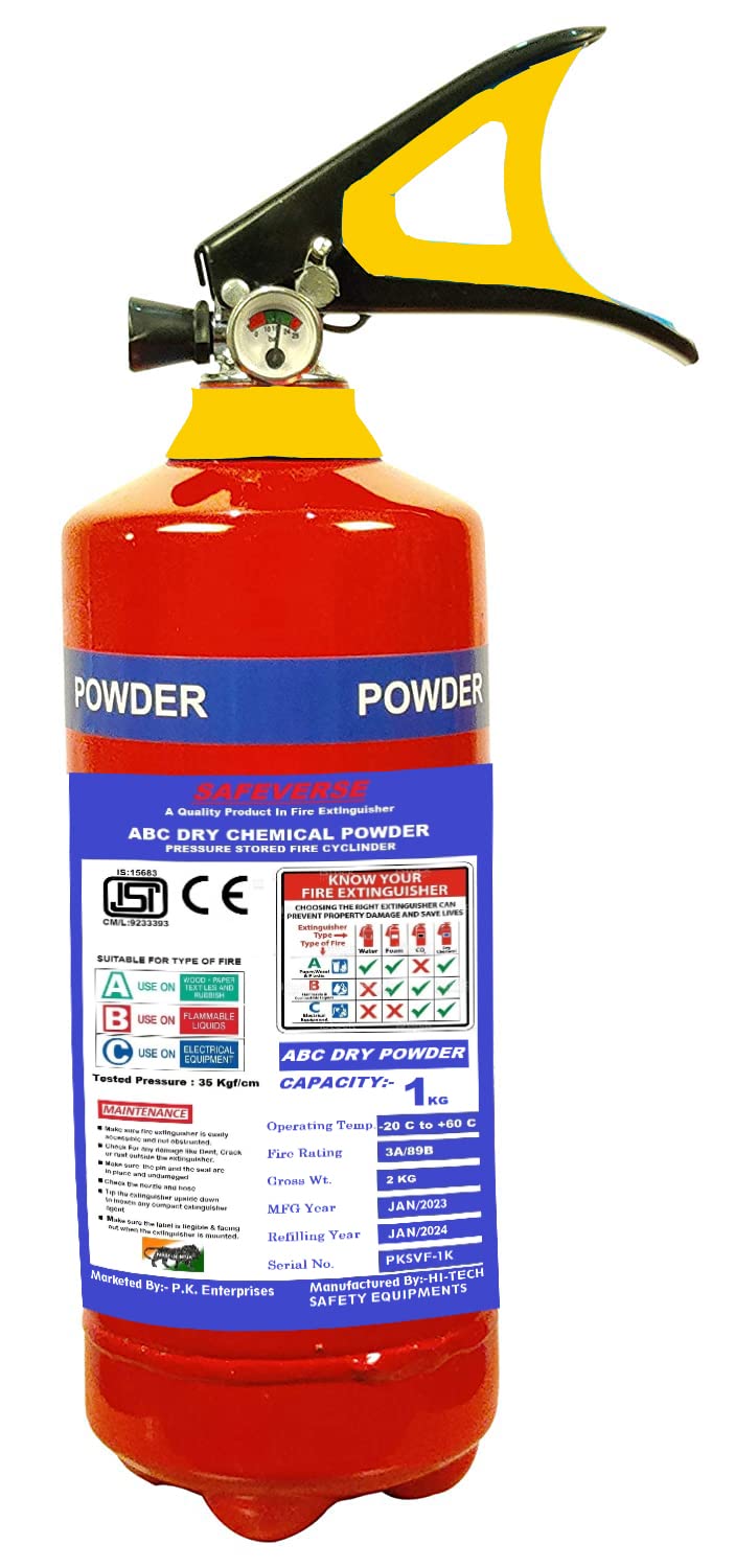 SAFEVERSE Fire Accident Safety Fire Extinguisher (1 KG) (B0C3W2PGL1) Amazon Price History, Amazon Price Tracker