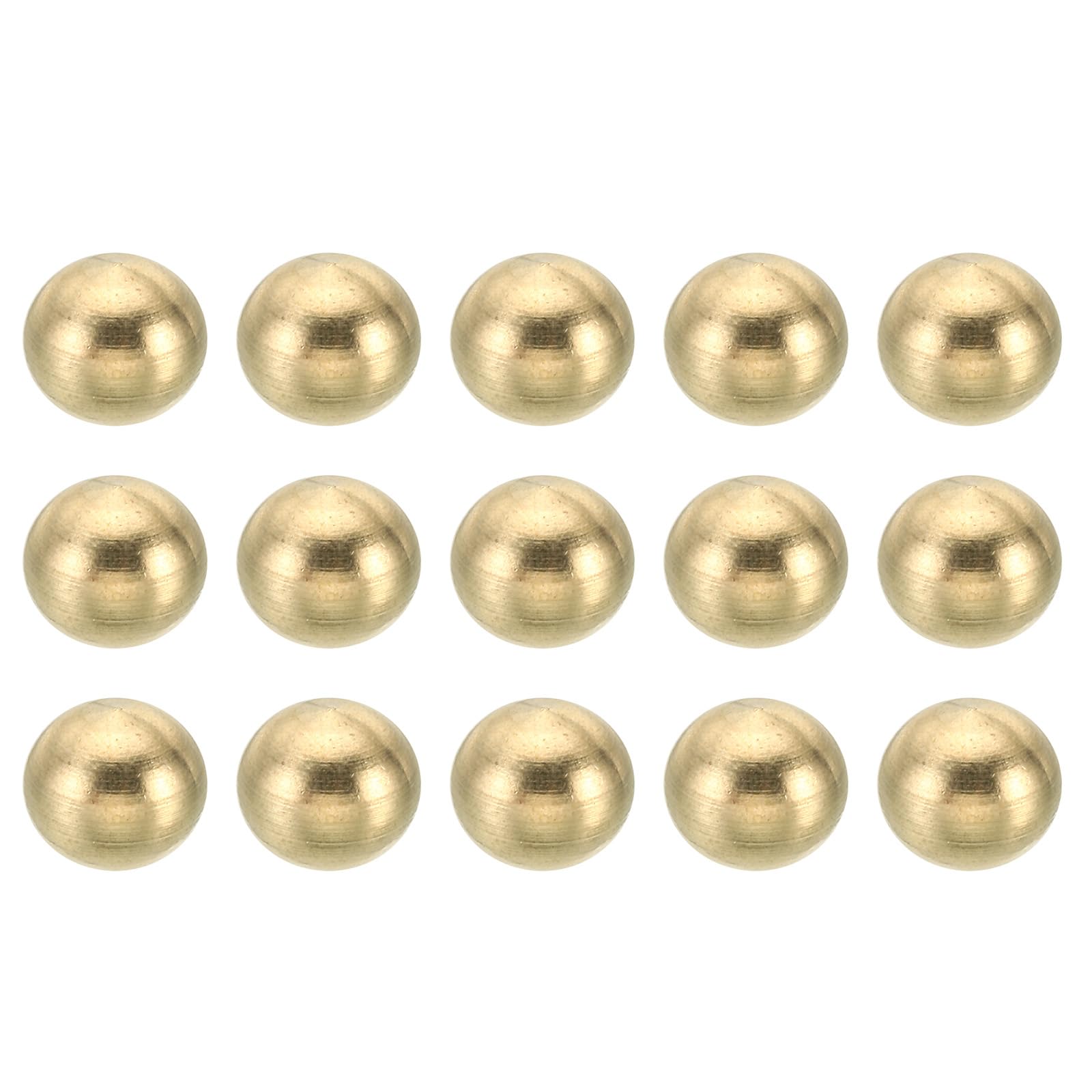 PATIKIL M6x1 Filettatura Tappo Dadi Manopola 15 Pacco Ottone Sfera Lampada Decorazione Vite Tappi Dado Custodia Dado per Mobili Illuminazione o Fai da Te Progetto 12mm
