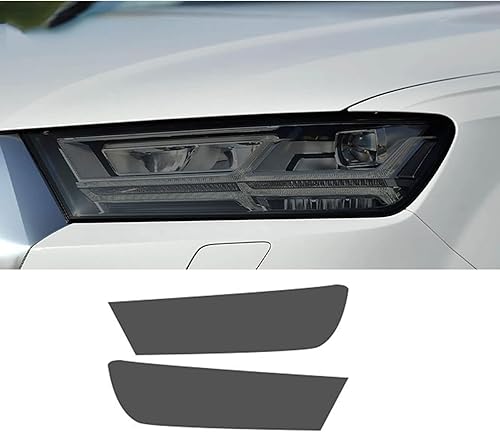 Miniatura 10 de Película protectora de faros delanteros de automóvil para Audi Q74M 2016-2019 Q7 2020-2022, 2 calcomanías transparentes de poliuretano termoplástico