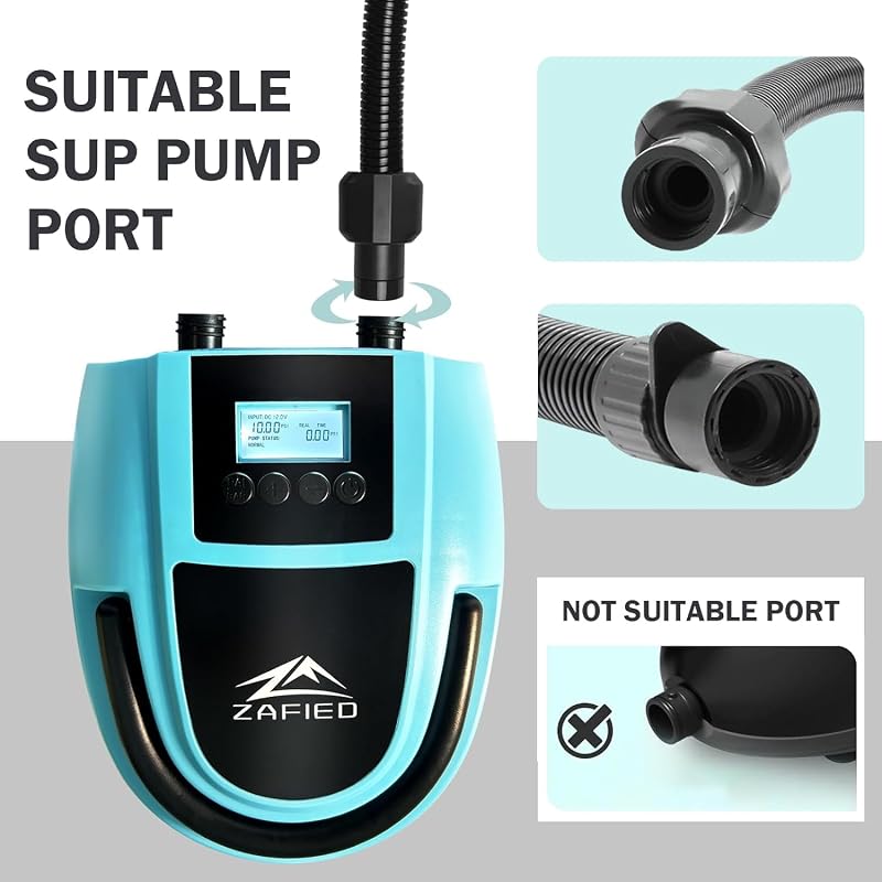 LUBAKED SUP Pumpa Adapter Készlet 7 Szelep Fúvóka Elektromos Felfújható Deszkához