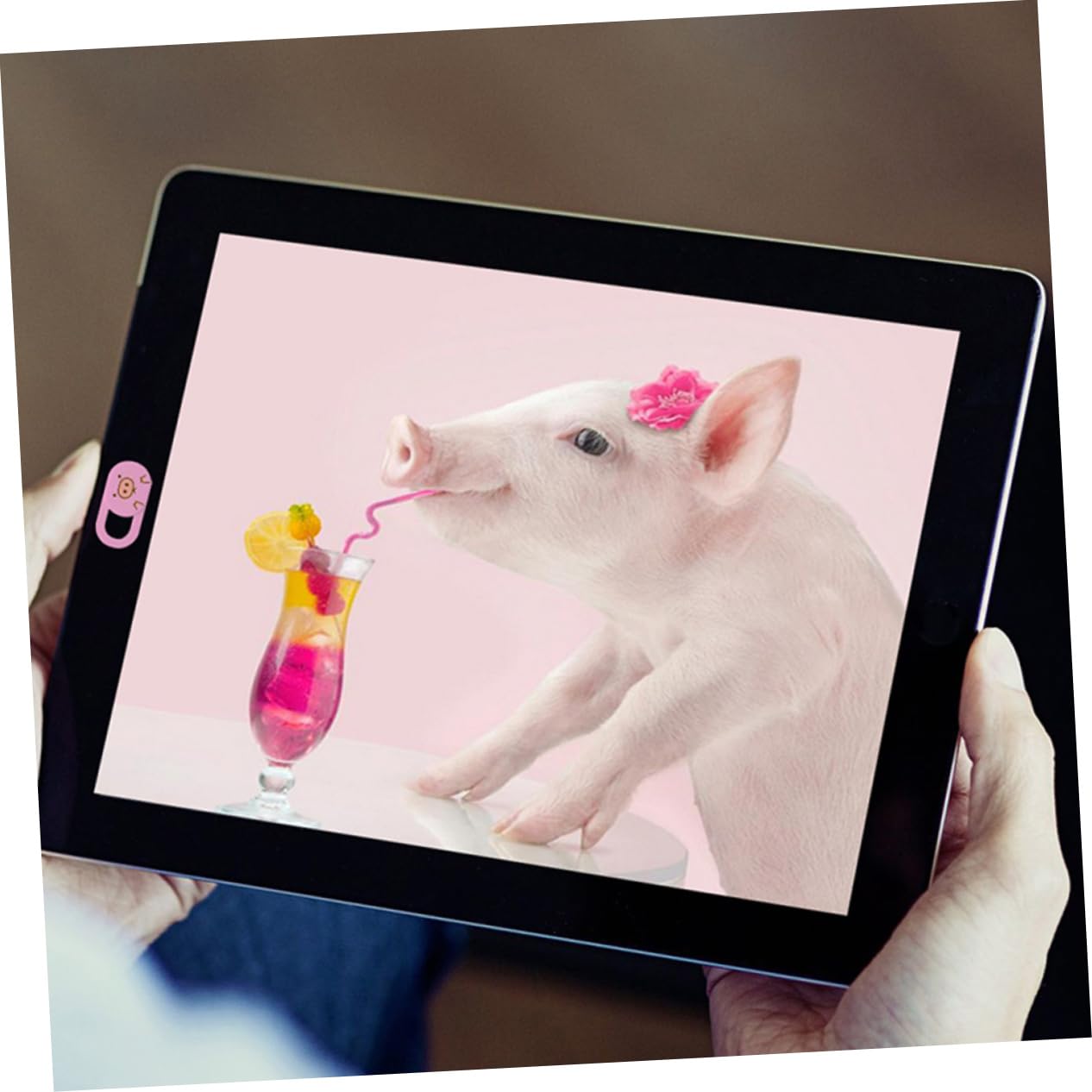 Cubierta de Cámara Web Rosa Abs Deslizante Ultrafina 3 Piezas | Móvil y Tableta, Fácil de Aplicar y Retirar, Diseño de Privacidad para Lente