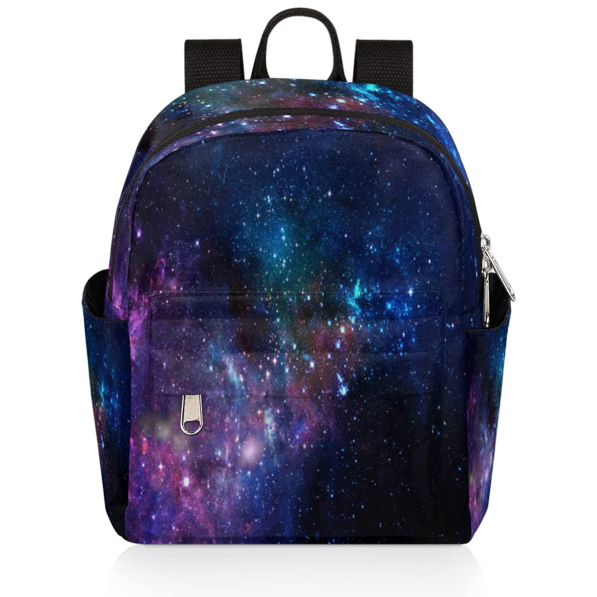 Bardic Galaxy Mini Backpack Purse for Women, Nebula Lightweight Small Backpack, Casual Travel Daypack for Girls & Teens, School Backpack
