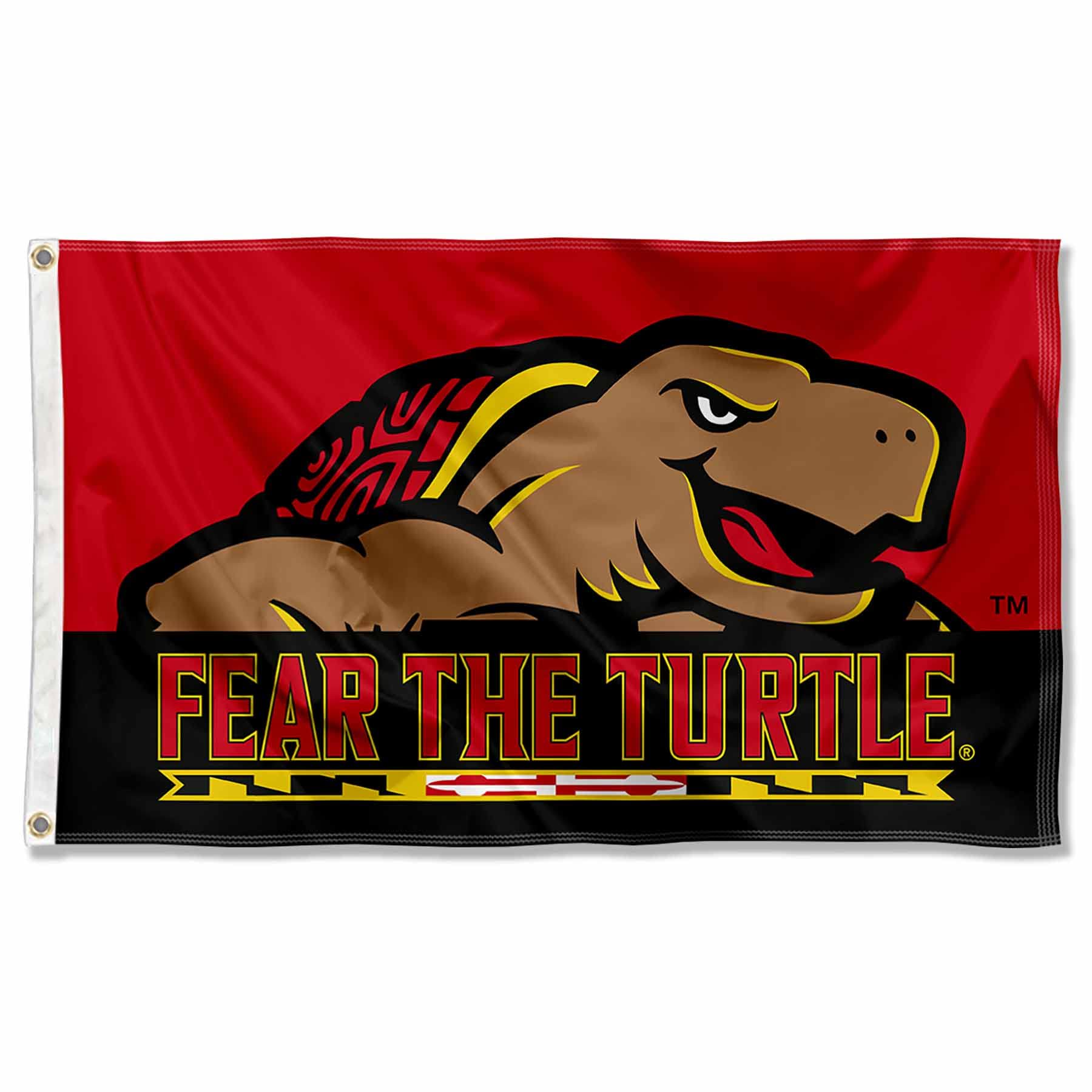 College Flags & Banners Co. Maryland Terrapins Fear The Turtle Flag