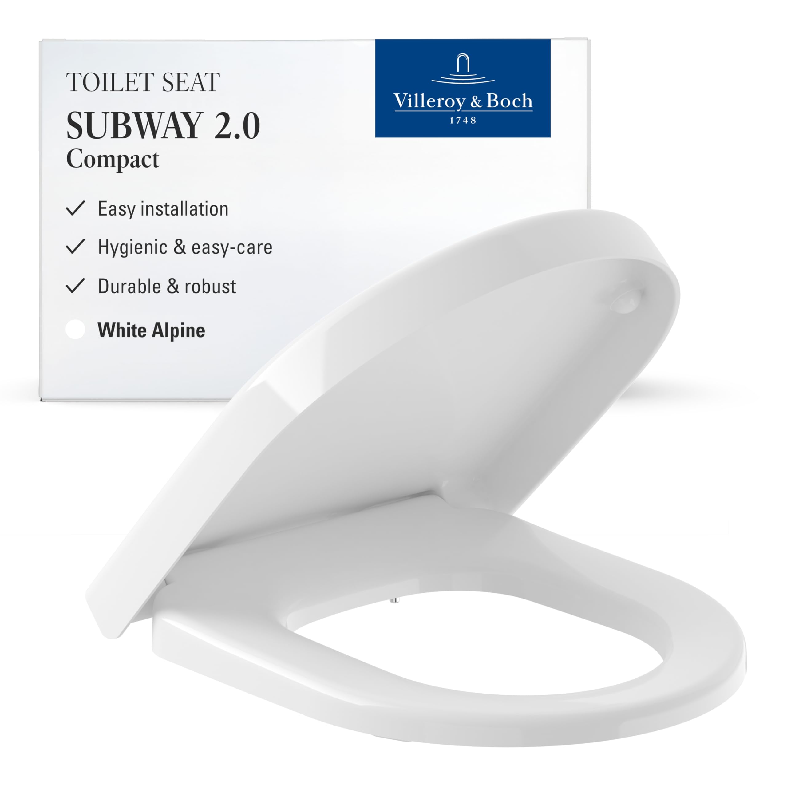 Villeroy & Boch Subway 2.0 WC seat Compact 9M69Q1 with Quick Release Function