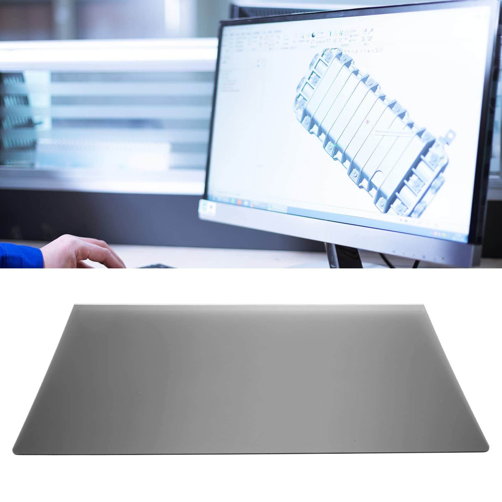 Fockety Protecteur D'écran de 27 Pouces Contre la Lumière Bleue, Protection D'écran Anti-lumière Bleue Anti-éblouissement Compatible avec Les écrans D'ordinateur 612,6 X 356 Mm 24,1 X 14