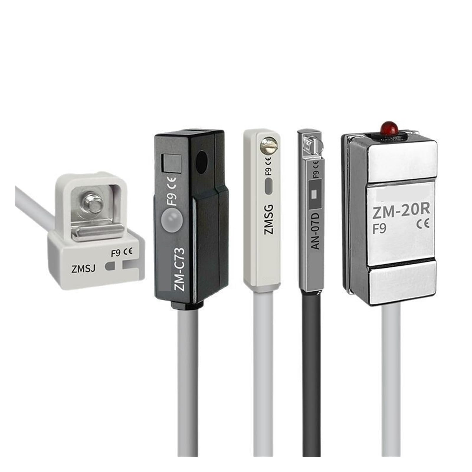 Cilindro interruptor con sensor magnético de dos hilos AN-07D para automatización 3