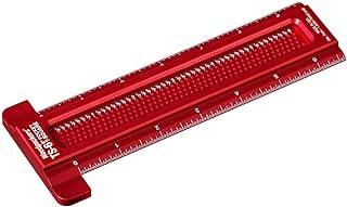 Woodpeckers Pocket T Square, 6 Inch, for Precise Layout Work & Joinery, Mini Woodworking T-Square Ruler with Scribing Guides, Made in USA