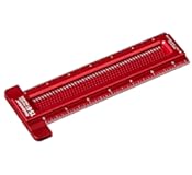 Woodpeckers Pocket T Square&comma; 6 Inch&comma; for Precise Layout Work & Joinery&comma; Mini Woodworking T-Square Ruler with Scribing Guides&comma; Made in USA