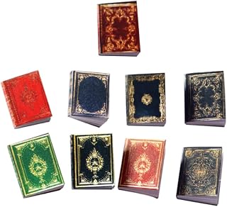 Books Dollhouse Accessories Dolls House Miniature Books Notebook Dollhouse Accessories Miniatures Vintage Books Model Mini Books Decoration 9PCS