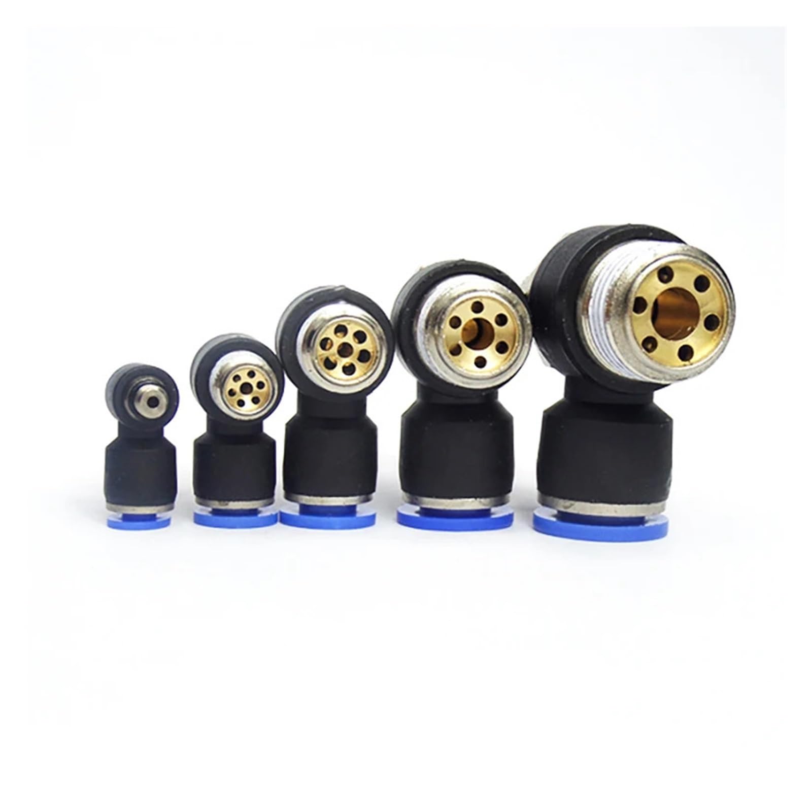 6 Stück SL pneumatisch 1/8 Zoll 1/4 Zoll 3/8 Zoll Zylinder Drosselklappenstecker(6PCS SL8-02)