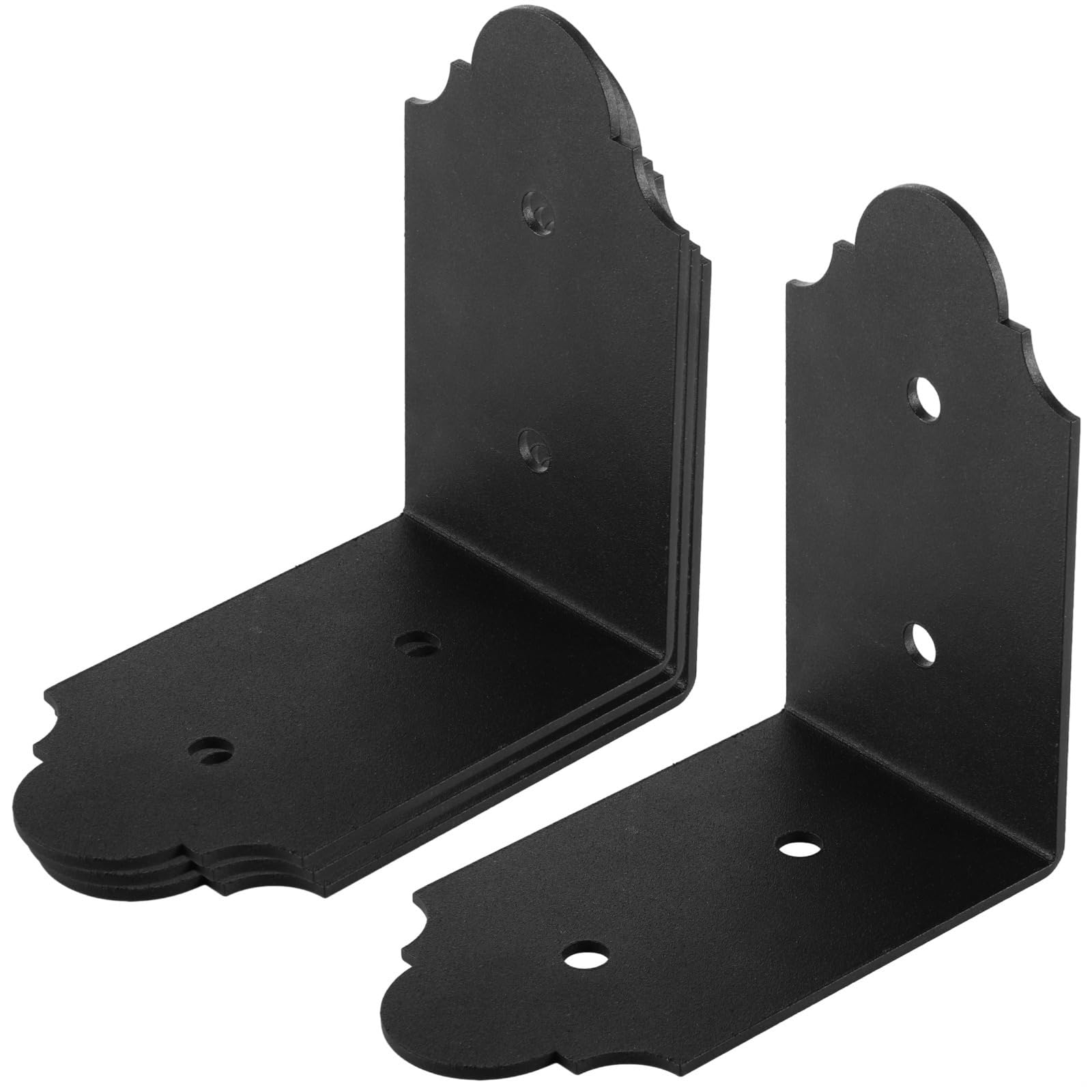 Set di staffe a L a 90 gradi, connettori angolari in metallo da 15 cm, confezione da 4, resistenti per scaffali, travi in legno e progetti fai da te