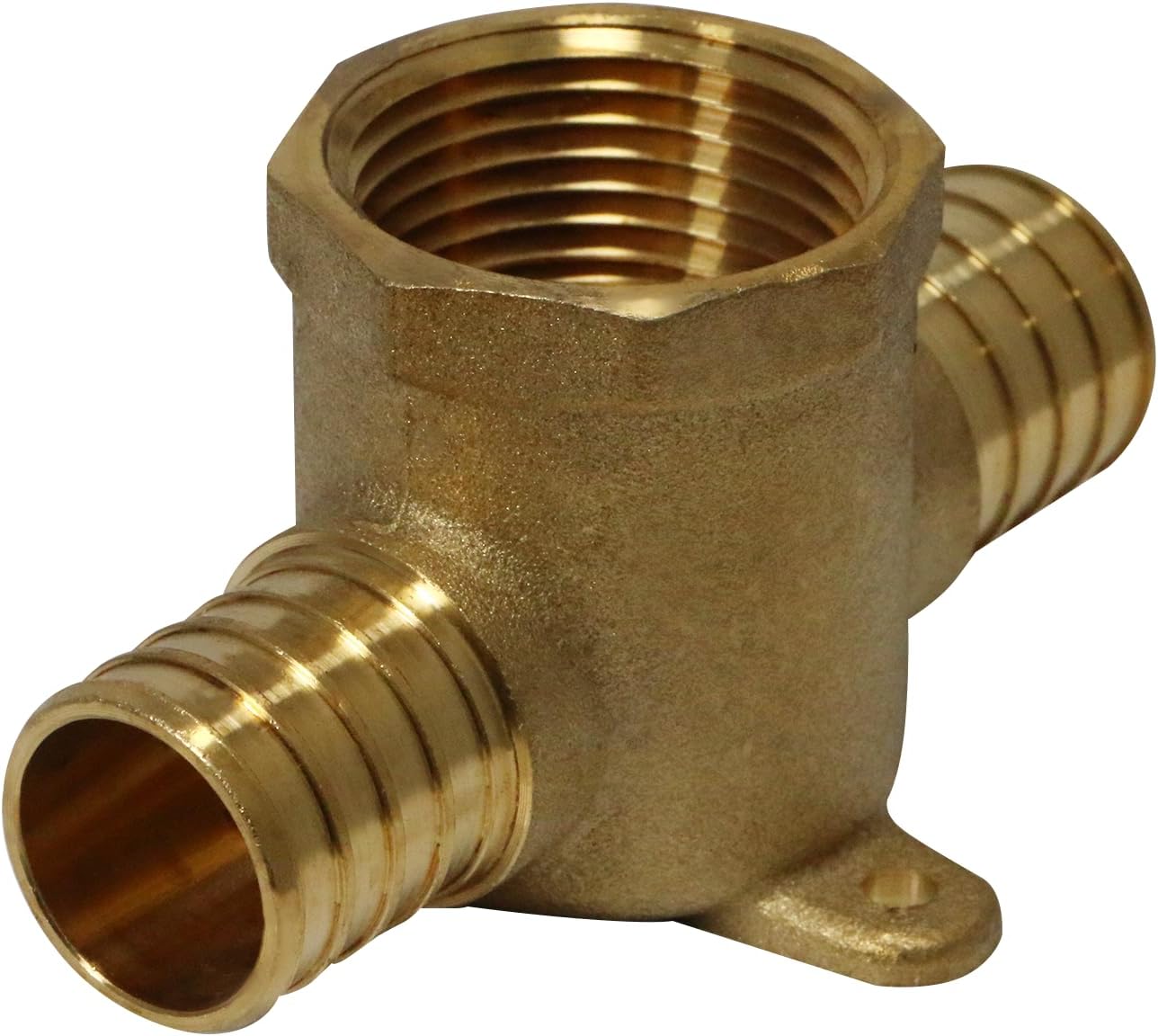 XFITTING Barb Crimp Pex 1 inch x 1 inch x 1 inch Female NPT Tee, Pex Female NPT Tee, 26-2-7=2XX, 2 Pieces