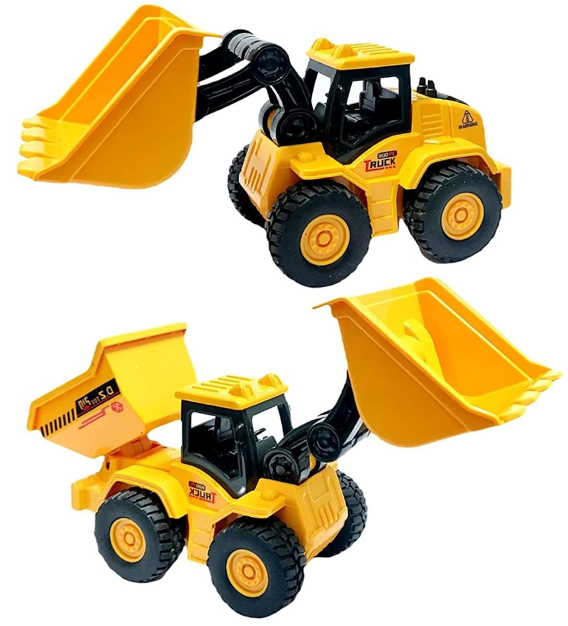 Amitasha Push and Go Construction Vehicles Set for Kids, Excavator Toys for Boys with Moving Parts Dumper Truck Model Friction Toys Nearly Unbreakable Rubber Tyre, Toddler Birthday Gift - Pack of 2 (B0DJ2PQDHW) Amazon Price History, Amazon Price Tracker
