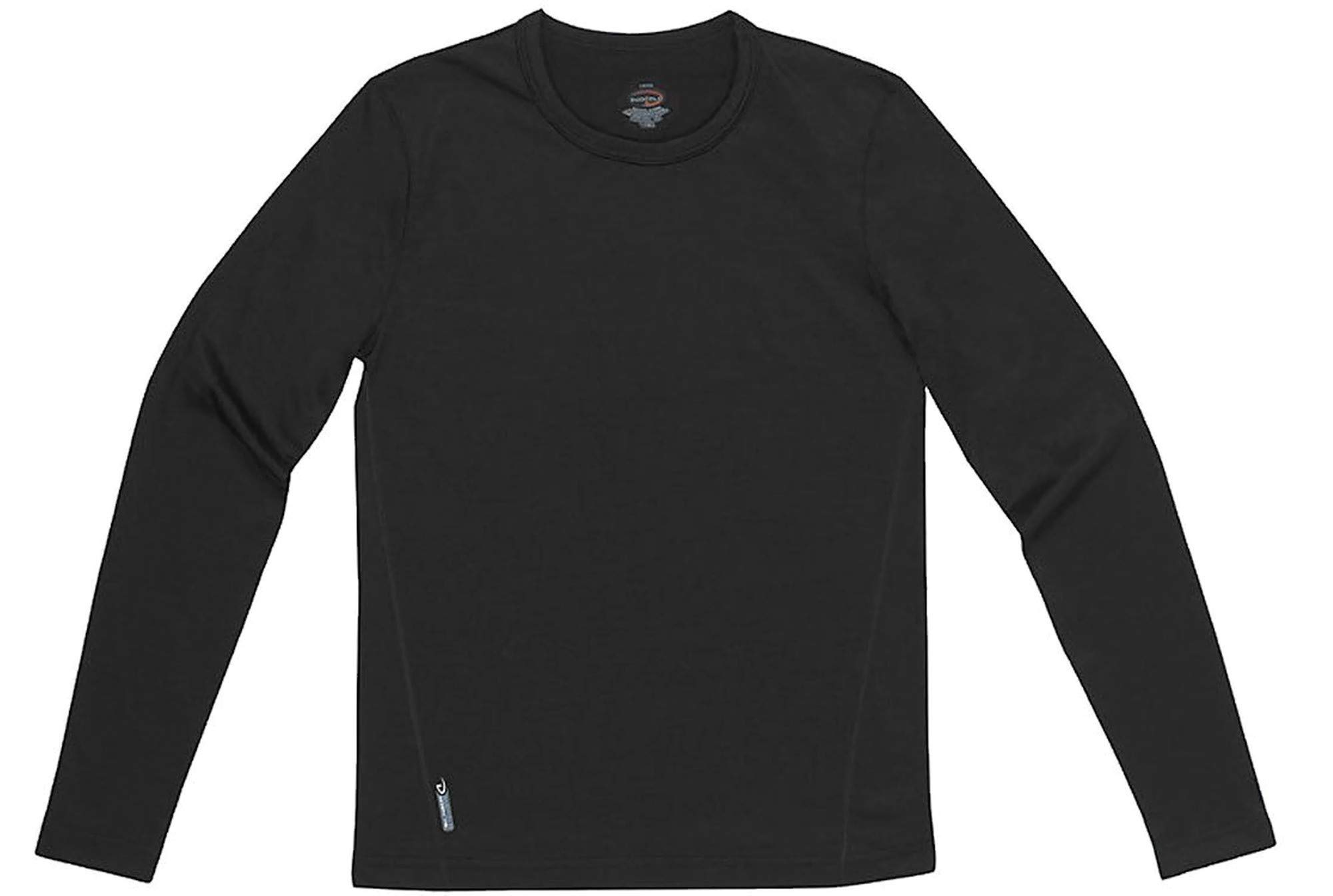 Duofold Youth Expedition Weight Crew Long Sleeve Shirt, XL, Black