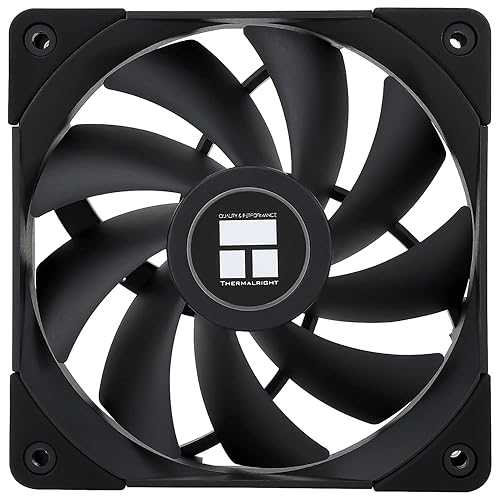 Miniatura 9 de Thermalright Ventilador de CPU TL-C12015, ventilador silencioso de 4 pines PWM para PC, velocidad de 1500 RPM, ventilador delgado de 0.591 in,