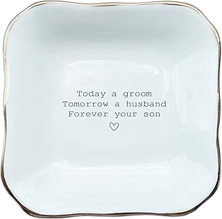 BAT TRANG Mother of the Groom Gift - Mother of the Bride Gift - Mother In Law Gift - Wedding Gift for Mom - Customized Gift - Groom Ring Dish