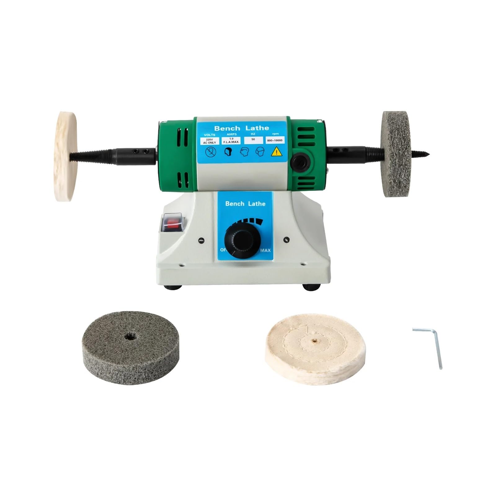 Pulidora de joyas 800 W, máquina pulidora y abrillantadora velocidad variable ajustable
