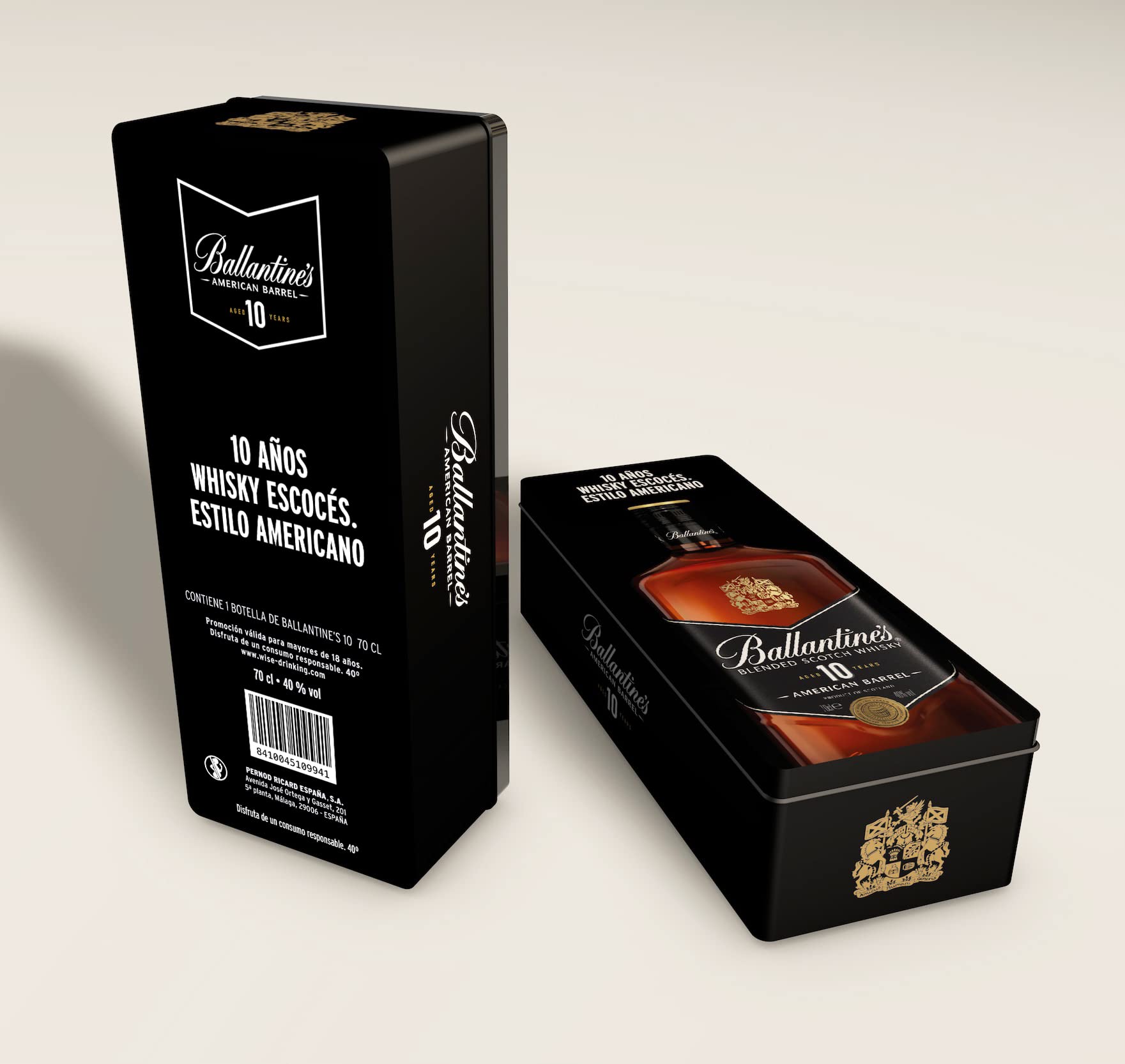 Ballantine's 10 años Whisky Escocés de Mezcla y Lata decorativa - 700 ml
