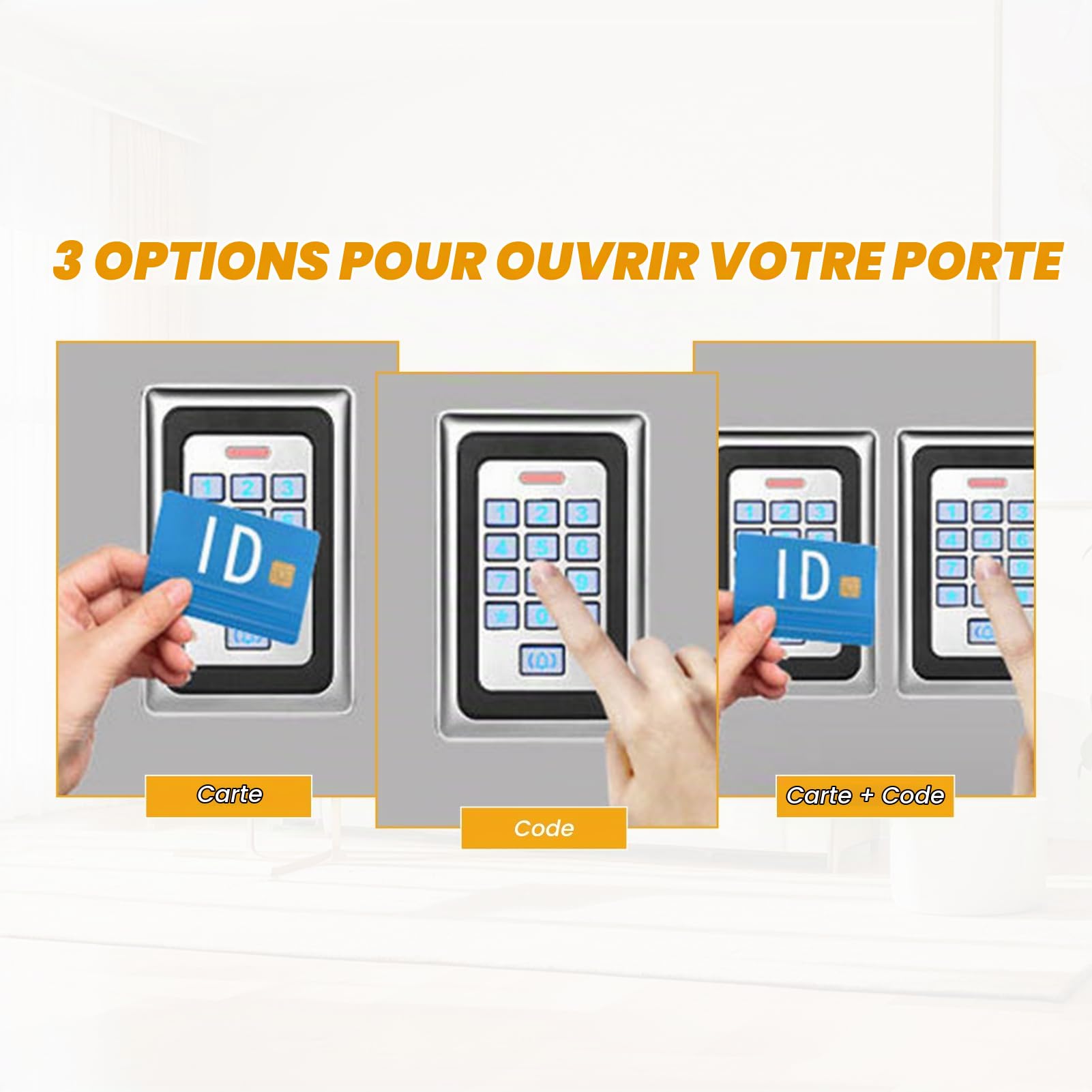Contrôleur d'accès, clavier de porte étanche, clavier d'entrée sans clé, système de contrôle d'accès de sécurité, clavier intelligent ouvert de porte avec alarme de démontage
