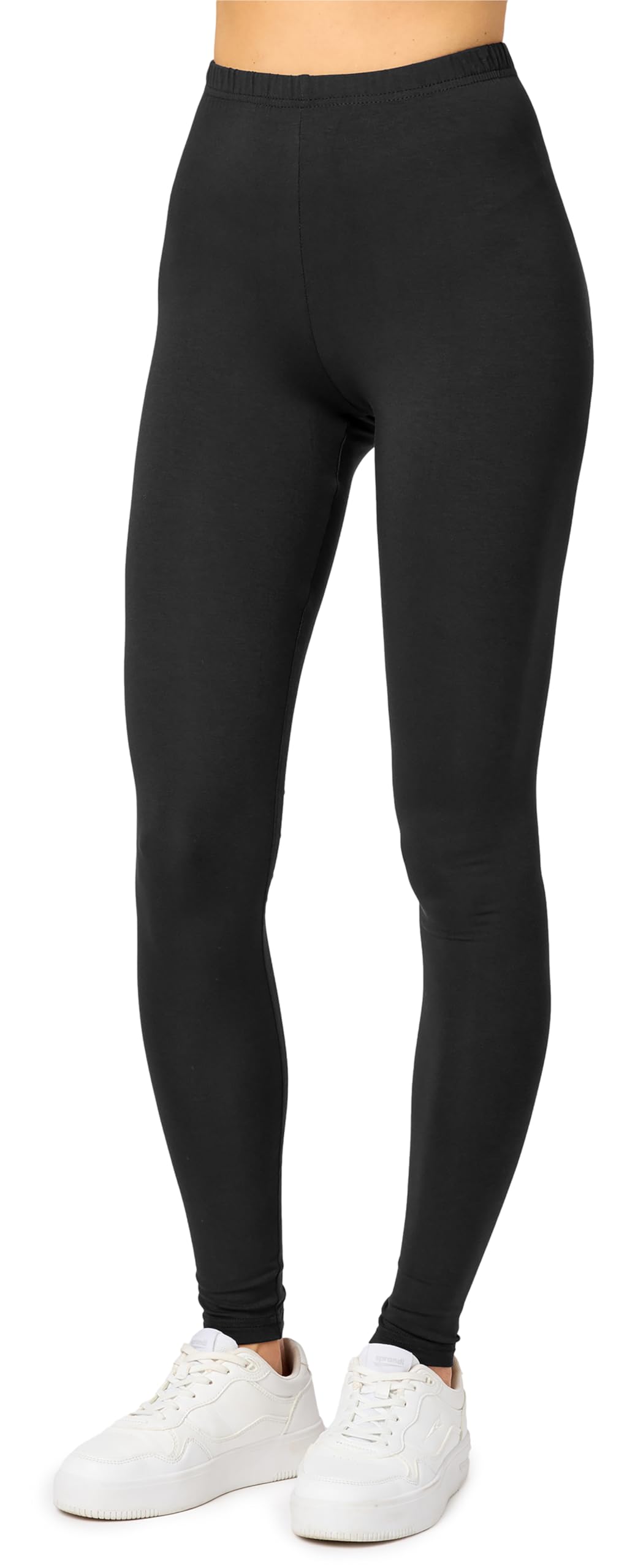 Merry Style Leggings Lunghi Donna in Viscosa con Elastan Ampia Pantaloni Donna Banda Elastica Leggins Donna per Casa Palestra Tempo Libero MS10-143