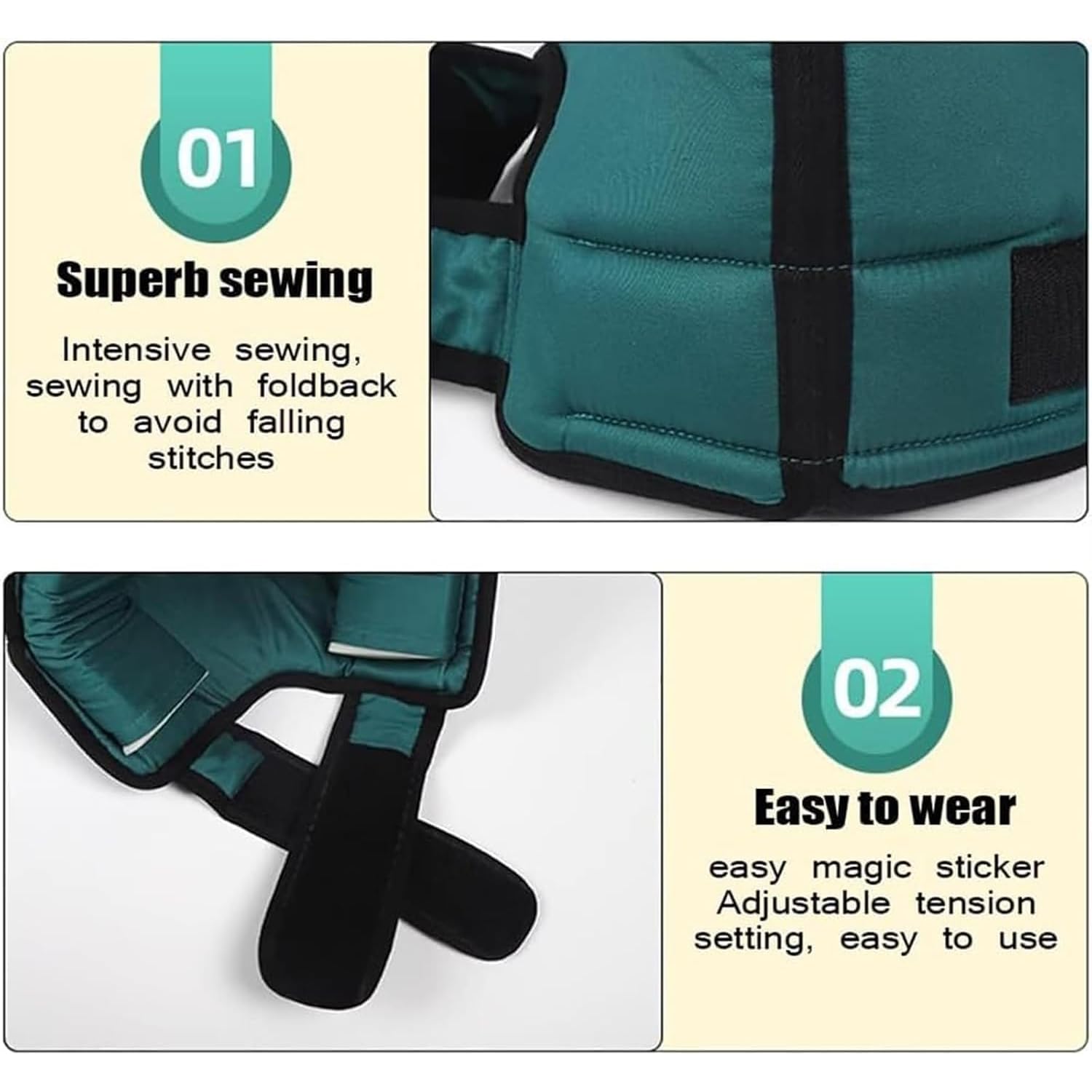TsoLay 1 par de Cojines Protectores de talón, Protector de talón Que Alivia la presión con 2 Correas Anchas Ajustables, diseño Abierto ergonómico y Lavable Suave para postrados en Cama