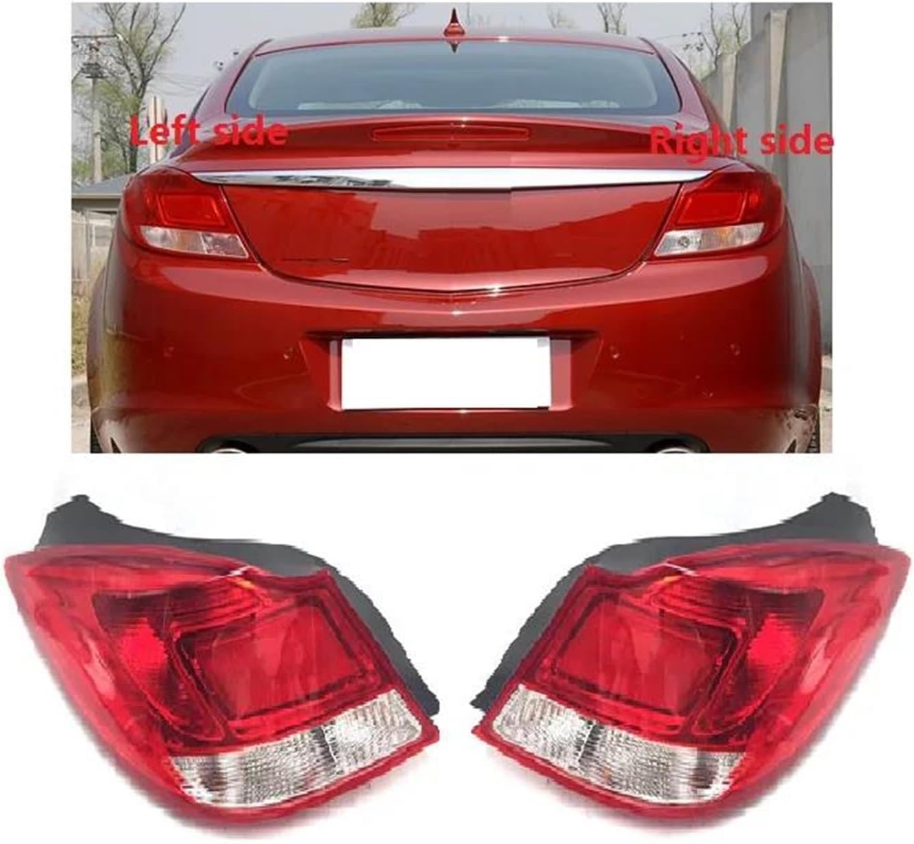 Car Rear Lights Upgrade for Buick Regal 2009 2010 2012 2013 Rear Tail Lamp Tail Lamp Taillight Rear Light Brake Lamp Assembly(Right)