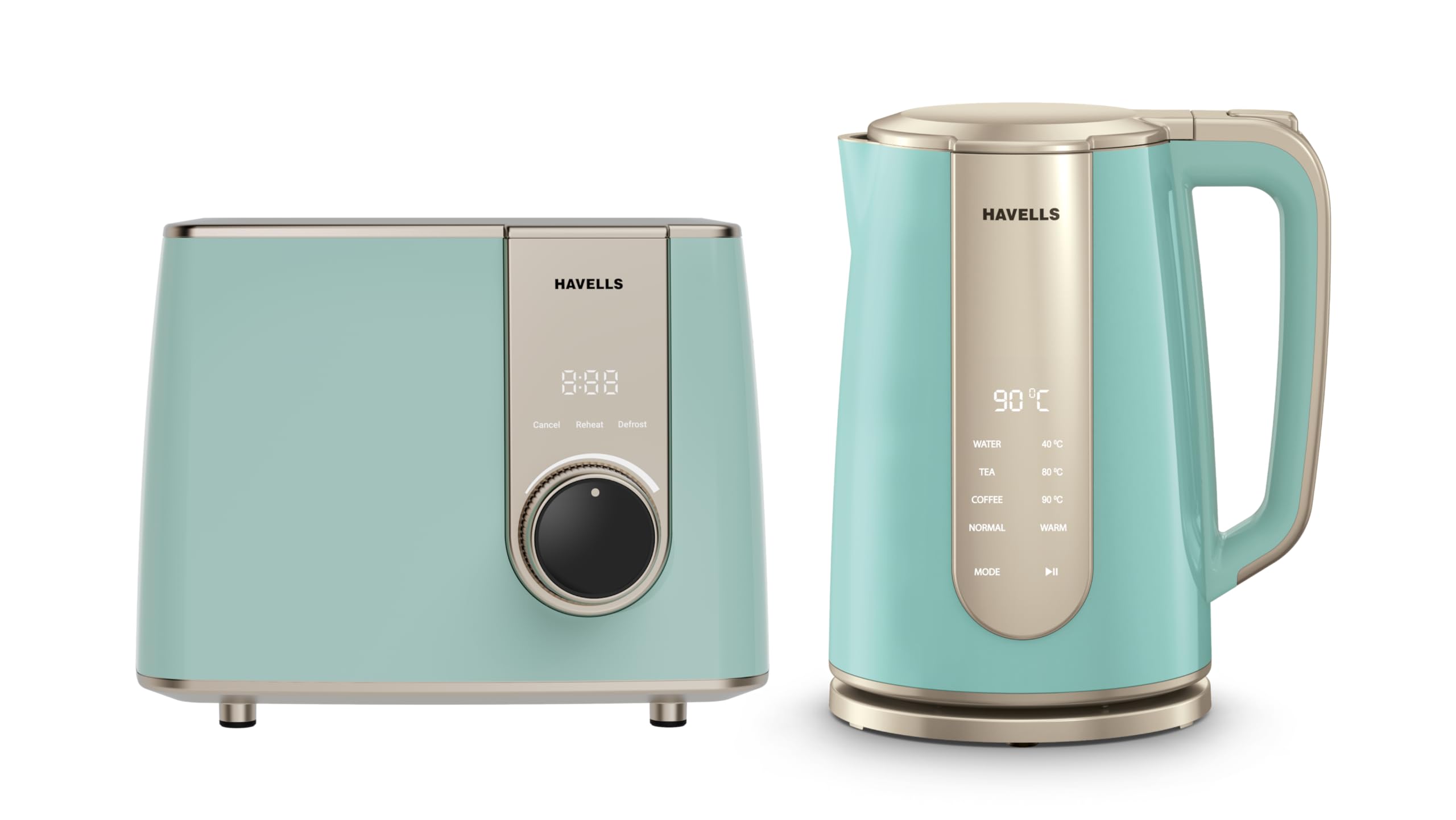 Havells Craft Quick Start Combo for Premium and Modern Kitchens | Toaster + Kettle | Perfect Kitchen Companion and Gifting Range (Blue & Golden)-image-13