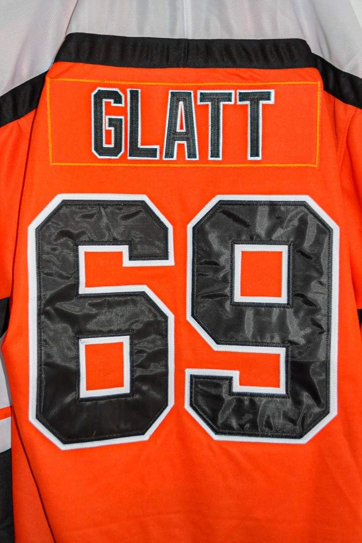 borizcustoms Doug The Thug Glatt Movie Orangetown Hockey Jersey Stitch