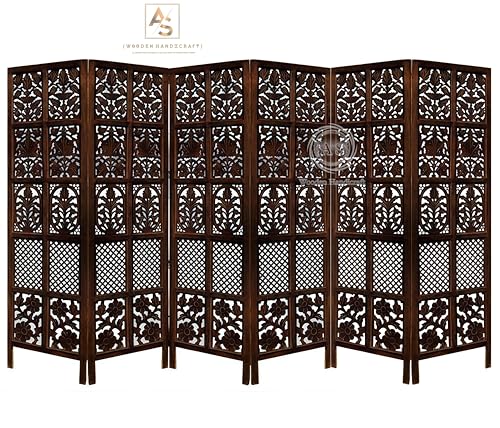 Image of Wooden Partition for Living Rooms Wall Dividers,Screen Separator Wall Divider for Hall Wall Panels for Living Room /Kitchen /Bedroom /Office /Restaurant (6-feet 6 Panel)