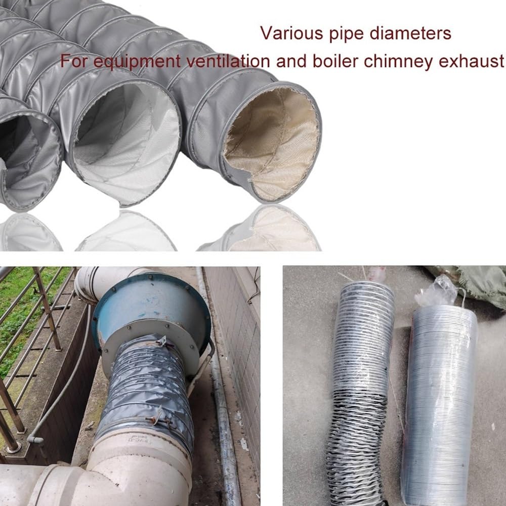 Tubo Flexible De Salida De Aire Manguera De Ventilación De Secador Para Aire Acondicionado Móvil, Extractores De Aire Y Sistemas De Climatización(L-1m/3.28ft,500mm(19 3/4"))