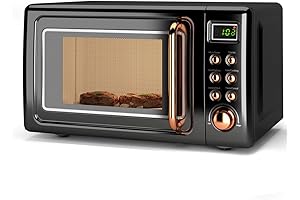 SIMOE Countertop Gold Microwave Oven