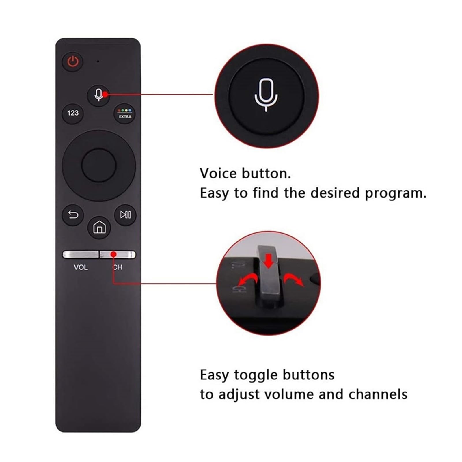 Pilot zdalnego sterowania BN59-01242A zamienny głos do Samsung Smart TV UN55KS8500F UN60KS8000F Bluetooth 4K pilot do telewizora