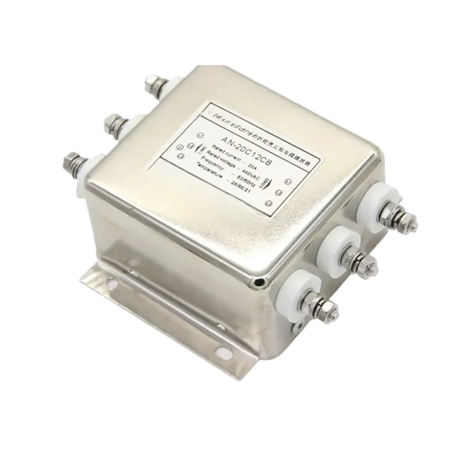 MBPAIHOP Three phase power filter 20A 380V/440V AN-20C12CB bolt filter inductor