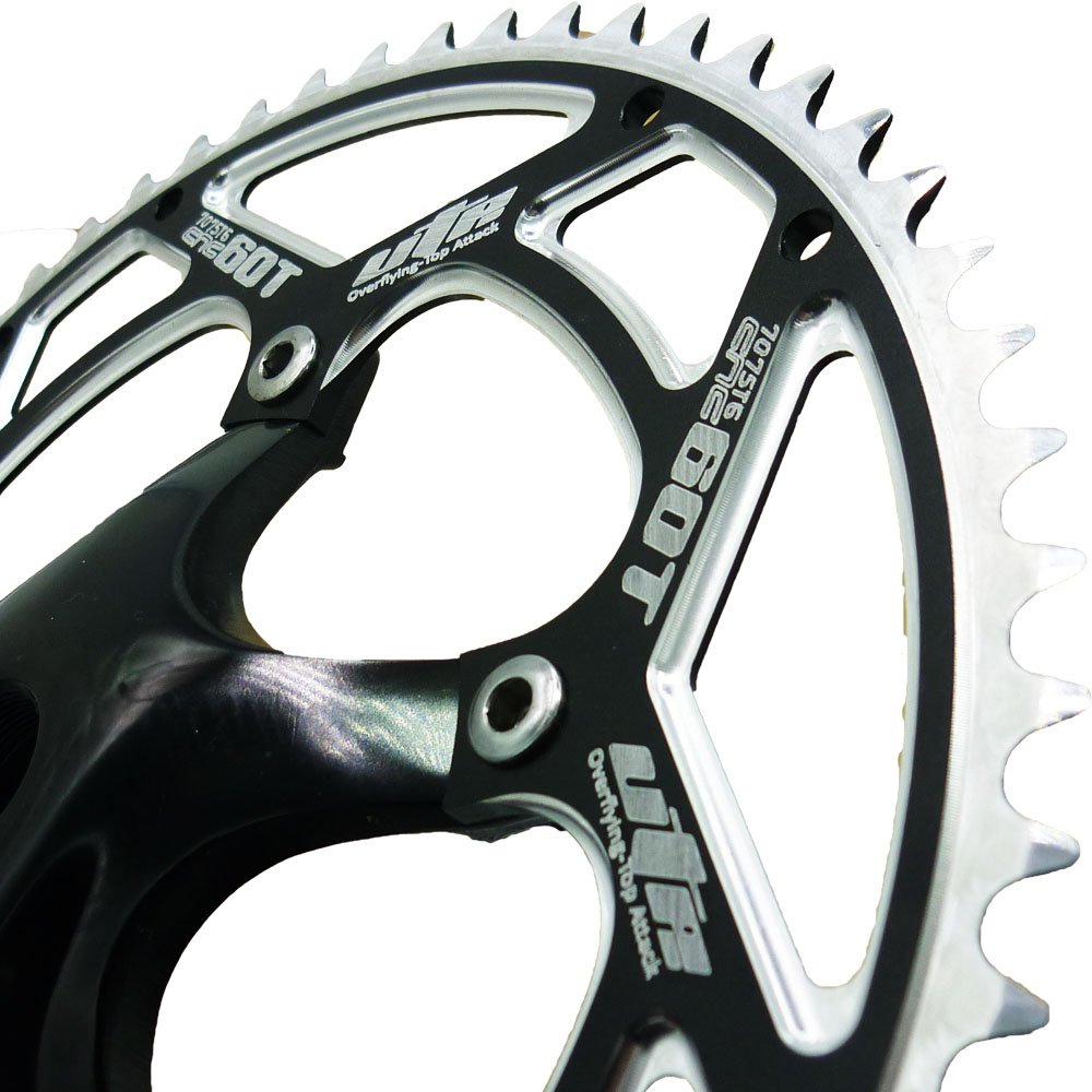 Guarnitura SE Bikes Fixie Singola Velocità 44t 170mm - Lega Nera Con Protezione