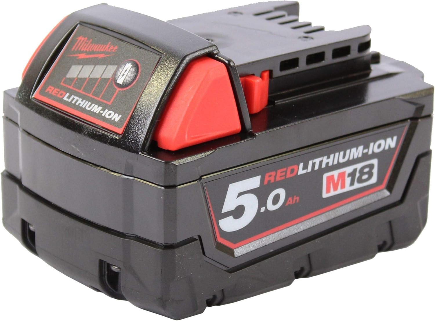 Milwaukee M18B5 M18 5.0Ah Red Lithium-Ion Battery