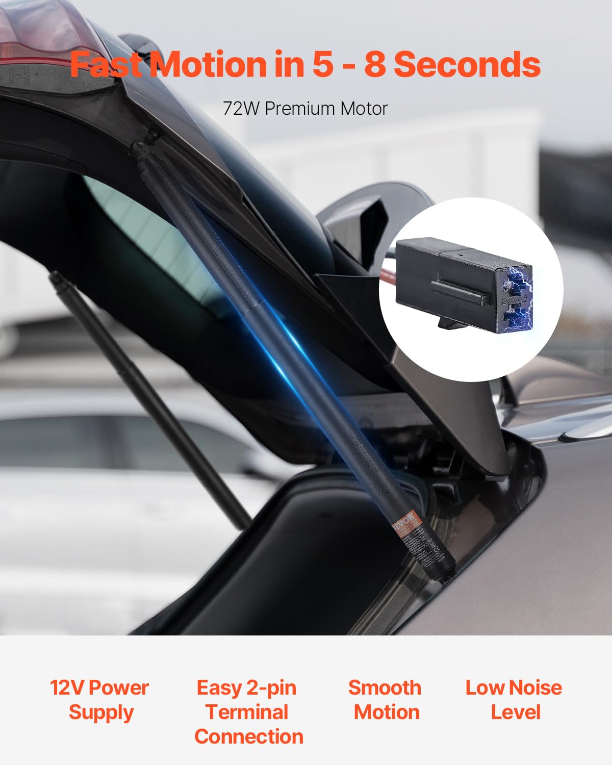VEVOR 2 SZTUK Elektryczny Podnośnik Podnośnika Klapy Tylnej Lewy Prawy, Do Skoda Octavia III 2012-2020, Elektryczna Tylna Klapa, Zastępuje OE# 575827851 575827851A 575827851B