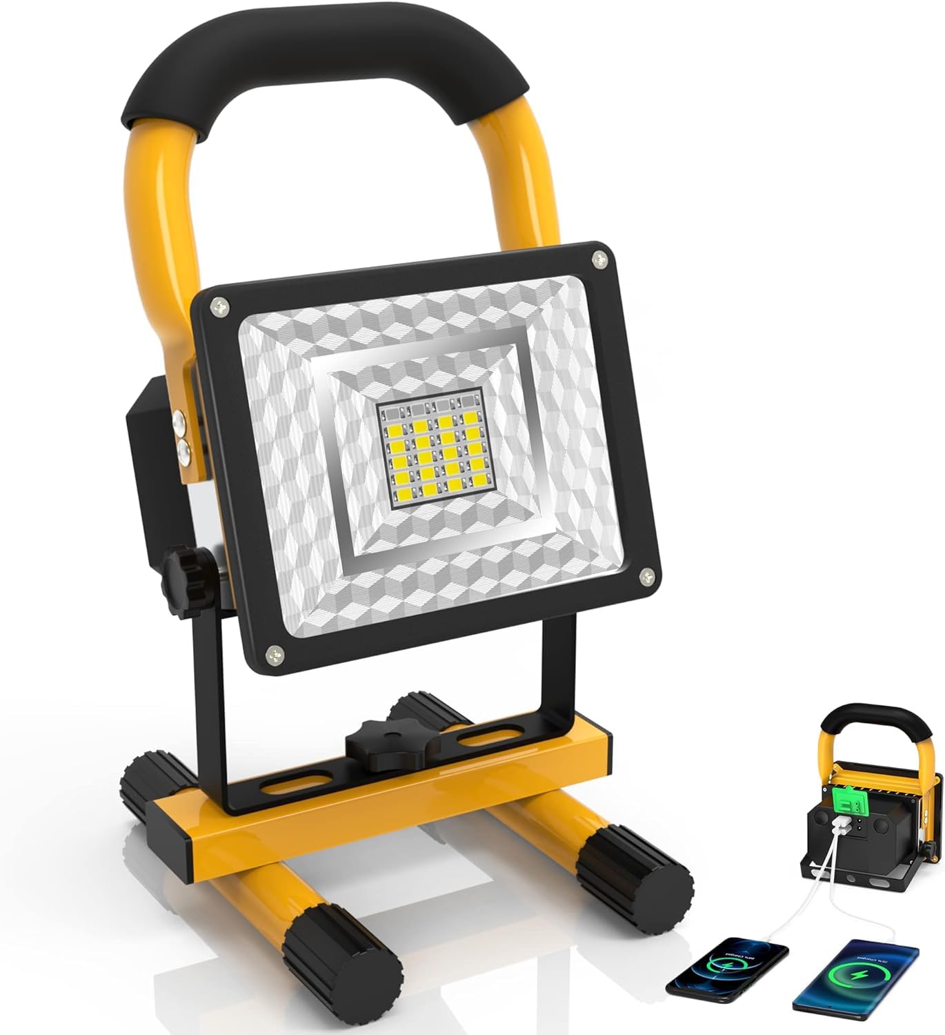OUILA 30w Super Bright Waterproof Portable LED Work Light with Stand for Workshop Construction (Flood Light)-picture-22